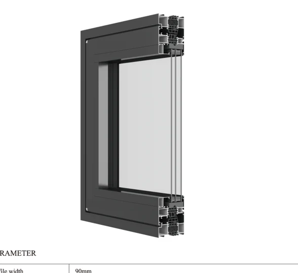 90 Series Thermal-break Aluminum Windows